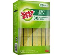 Scotch-Brite Esponjas exfoliantes, resistentes, amarillas, 24 unidades