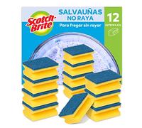 Scotch-Brite Estropajo para fregar sin rayar delicado. 12 esponjas por paquete - Seguro para cristal y utensilios de cocina antiadherentes