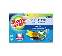 Scotch-Brite Estropajo para fregar sin rayar delicado, 2 esponjas por paquete - Seguro para cristal y utensilios de cocina antiadherentes