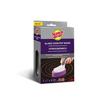 Scotch-Brite Estropajo para vitrocerámica con mango, 1 mango + 2 cabezales de recambio