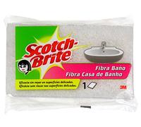 Scotch-Brite Estropajo Sólo Fibra, Blanco (baño)