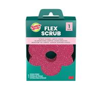 Scotch-Brite Flex Scrub, Rosa, Esponja para Platos no Raya con Forma Flexible, 1/Paquete