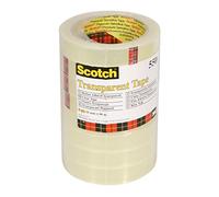 Scotch-Brite FT510063090 - Cinta adhesiva transparente, 19 mm x 66 m (pack de 8 rollos)
