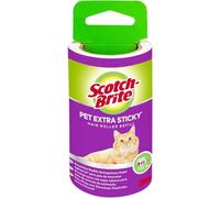 Scotch-Brite Recambio de Rodillo (48 hojas) para Pelo de Mascotas con Poder Adhesivo Adicional, Extra Pegajoso