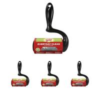 Scotch-Brite Rodillo Quitapelusas de Uso Diario Everyday Clean para Grandes Superficies - 1 Rollo de 56 Hojas - Funciona Muy Bien en Pelo de Mascotas, Ropa, Muebles y más (Paquete de 4)