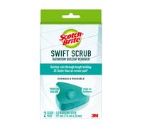 Scotch-Brite Swift Scrub Batter Scrubbers Jabn Suminador de jabn para limpiar el bao Bao Almohadillas de depuracin seguras para baldosas 2 baos