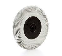 Scotch-Brite(TM) Cepillo de cerdas radiales, Cubitron/óxido de aluminio, 6000 rpm, 6 diámetro x 7/16 ancho, grano 120 (paquete de 1)