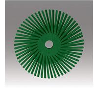 Scotch-Brite(TM) Roloc(TM) Disco de cerda radial, cerámica, 25000 rpm, 3 de diámetro, grano 50, verde (paquete de 10)