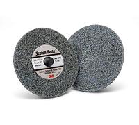 Scotch-BriteTM RolocTM Deburr and Finish Pro Rueda unitizada, TR, 3 pulgadas x 1/8 pulgadas x NH 6C MED+