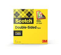 Scotch Cinta Adhesiva para Envolver Regalos - 1 Rollo en dispensador de mano, 19 mm x 15 m - Cinta Adhesiva Satinada y Transparente para Usar en Papel de Regalo