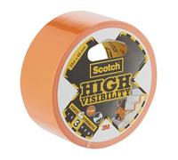 Scotch Cinta Americana Naranja de Alta Visibilidad - 1 Rollo (25 m x 48 mm), Cinta Adhesiva Multiusos, Resistente, Fácil de Cortar a Mano, Escribible, para Reparaciones y Agrupar Objetos