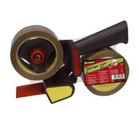 Scotch Klebstoffe Cinta embalaje Alta resistencia Marrón 2 rollos 50mm x66m + dispensador con mango