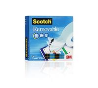 Scotch Cinta invisible reutilizable, 1 rollo de 19 mm x 33 m