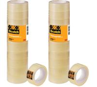 Scotch Cinta transparente 508, 15 mm x 10 m, 10 rollos/paquete (Paquete de 2)