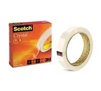 Scotch Cinta transparente Crystal, 1 rollo de 19 mm x 33 m