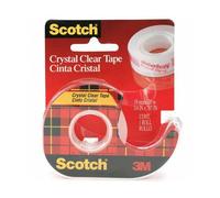 Scotch crystal cinta supertransparente, 1 rollo de 12 mm ?10 m + disp