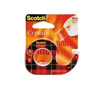 Scotch Crystal Cinta supertransparente, 1 rollo de 12 mm נ10 m + Dispensador manual