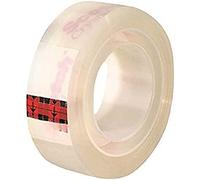 Scotch Crystal Cinta supertransparente , 1 rollo de 19 mm x 25 m + 8 m GRATIS