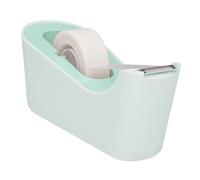 Scotch Dispensador de Cinta Adhesiva C18, Verde Menta + 1 Rollo de Cinta Invisible Scotch Magic 19 mm x 33 m - Dispensador Rellenable para Escuela, Hogar y Oficina