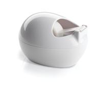 Scotch Dispensador de cinta diseñado por Karim Rashid blanco+ Scotch Magic Cinta adhesiva, 1 rollo de 19 mm x 7,5 m