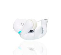 Scotch Dispensador para Cinta Adhesiva con Forma de Gato - Para Cinta de hasta 19mm de Ancho y 33m de Largo - Rellenable para la Escuela, el Hogar y la Oficina - Color Blanco