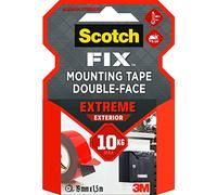 Scotch-Fix Cinta de montaje para exteriores Extreme PT1100-1915-P, 19mmx1,5m, 1 rollo/pack (el embalaje puede variar)