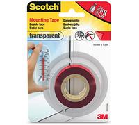 Scotch-Fix Cinta de montaje transparente 4910C-1915-P, 19mmx1,5m, 1 rollo/pack (el embalaje puede variar)