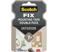 Scotch-Fix Cinta de montaje para interiores, 19 mm x 1.5m, max 7 kg, 1 rollo/pack (el embalaje puede variar)