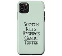 Scotch Kilts Bagpipes Gaelic Tartan Scotland Meme EN LA Espalda Carcasa para iPhone 11 Pro MAX