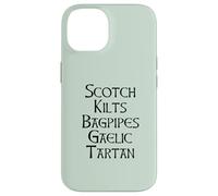 Scotch Kilts Bagpipes Gaelic Tartan Scotland Meme EN LA Espalda Carcasa para iPhone 14