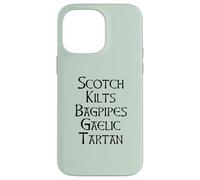 Scotch Kilts Bagpipes Gaelic Tartan Scotland Meme EN LA Espalda Carcasa para iPhone 14 Pro MAX