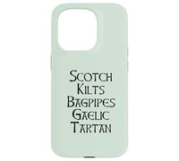 Scotch Kilts Bagpipes Gaelic Tartan Scotland Meme EN LA Espalda Carcasa para iPhone 15 Pro