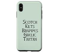 Scotch Kilts Bagpipes Gaelic Tartan Scotland Meme EN LA Espalda Carcasa para iPhone XS MAX