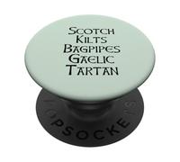 Scotch Kilts Bagpipes Gaelic Tartan Scotland Meme EN LA Espalda PopSockets PopGrip Adhesivo