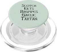 Scotch Kilts Bagpipes Gaelic Tartan Scotland Meme EN LA Espalda PopSockets PopGrip para MagSafe