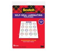 Scotch® LS854-10G - Bolsas de plastificación autosellantes (acabado brillante, tamaño carta, 10 unidades)