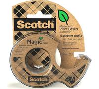 Cinta adhesiva scotch magic invisible 20 mt x 19 mm ecologica en miniportarrollo