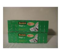 Scotch Magic Tape 3/4 x 1000 pulgadas en caja, 10 rollos por paquete (paquete de 2)