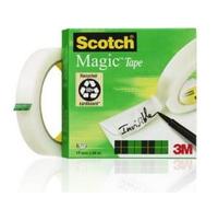 Scotch magic tape 810 apto para uso en interior 66 m fibra, papel blan