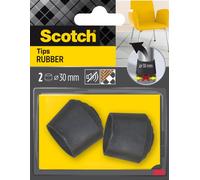 Scotch pack de 2 conteras de goma - diametro de 30mm - color negro