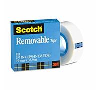 SCOTCH Ruban Removable 811- 19 mm x 32.9 m