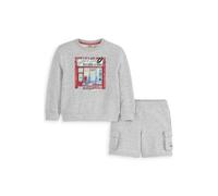 Scotch & Soda 2pc Big Boys Fleece Crewneck & Short Set Light Grey Talla: M | Outlet | kids | Gris