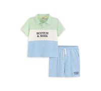 Scotch & Soda 2pc Big Boys French Terry Set Lt Blue Pastel Talla: M | Outlet | kids | Azul