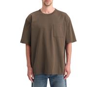 Scotch & Soda 3 Crosses Loose Fit Pocket T-shirt Coffee Talla: L | Camisetas Básicas Outlet | Hombre | Marrón