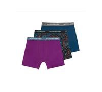 Scotch & Soda 3pk CTN Strtch BXR Brf-mnl Box Bañadores Ajustados para Hombre, Verde Azulado 442, L