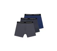 Scotch & Soda 3pk Mens Cotton Stretch Boxer Brief Grey/navy Talla: S | Bóxeres Outlet | Hombre | Gris