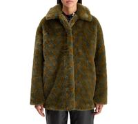 Scotch & Soda A-line Faux Fur Coat Olive Talla: S | Chaquetas de Piel Sintética Outlet | Mujer | Verde