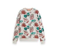 Scotch & Soda All-over Print Sweatshirt Seashells White Aop Talla: S | Jerséis Outlet | Hombre | Blanco