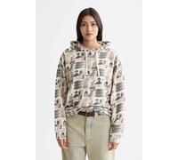 Scotch & Soda All Over Printed Oversized Fit Hoodie Art Dept Collage Grey Talla: L | Sudaderas con Capucha Outlet | Mujer | Gris