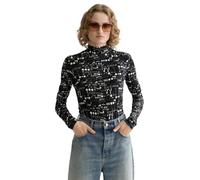 Scotch & Soda All Over Printed Slim-fit LS T-Shirt, Camiseta, Mujer, Moon Gardening, L